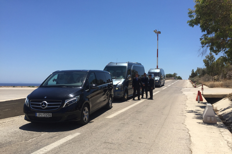 Santorin : service de transfertTransfert du port vers l'aéroport