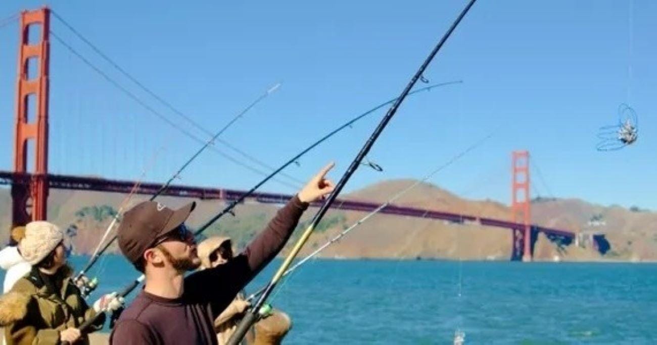 San Francisco: Krabbenfang unter der Golden Gate Bridge