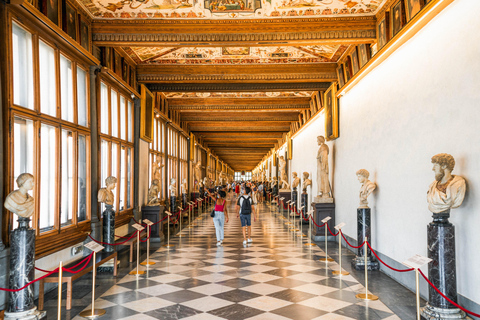 Firenze: Tour guidato degli Uffizi con biglietto d&#039;ingresso prioritarioTour guidato con biglietto a tempo della Galleria degli Uffizi in lingua tedesca