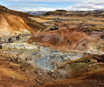 Da Reykjavik: Tour del Geoparco di Reykjanes e transfer aeroportuale