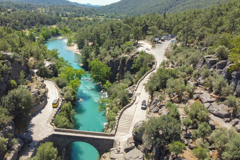 Antalya : Combo Rafting étonnant avec Zipline, 4X4 Quad, Jeep5 en 1 Raft+Buggy ou Quad+Zipline+Jeep+Trekking