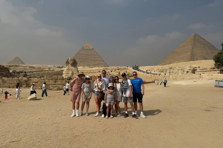Sharm El Sheikh: Day Trip to Cairo, Pyramids, Sphinx & GEM Museum by bus Get into the Giza Pyramids, Sphinx, and old Egyptian Museum