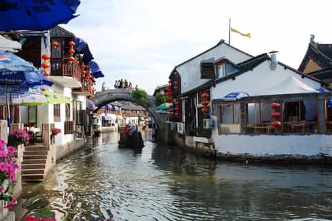shanghai zhujiajiao ancient town huangpu river cruise