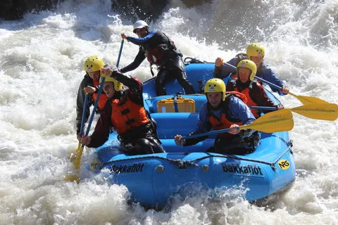 Rafting estremo sul fiume East Glacial