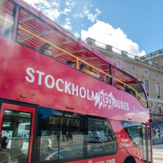 Stockholm: rode hop on, hop off-bus en -boottour
