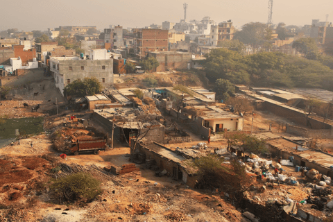 Rundtur i slummen i Old Delhi