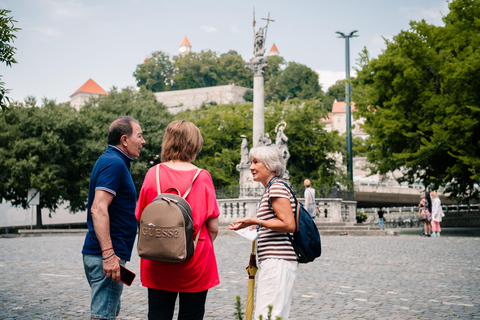 Traslado de Budapest a Viena con tour de la ciudad de BratislavaExcursión con almuerzo en ESP/FRE/ITA/RU