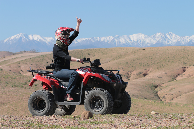 From Marrakech: Guided Quad Biking Tour in Agafay Desert