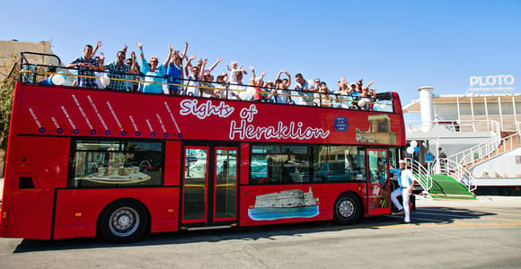 Heraklion: Hop-On Hop-Off Bus Tour with Audio Guide