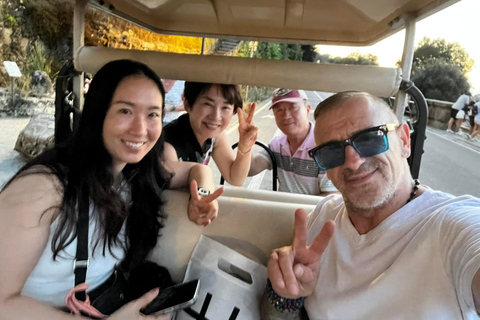 Florence: Private Guided Golf Cart Tour Senza Piazzale Michelangelo. Tour 1 ora.