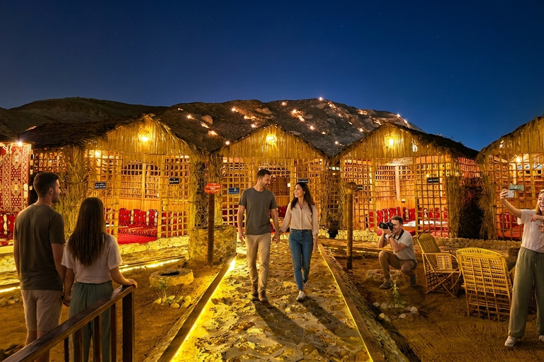 From Cairo: Desert night, Bedouin dinner, coffee & show