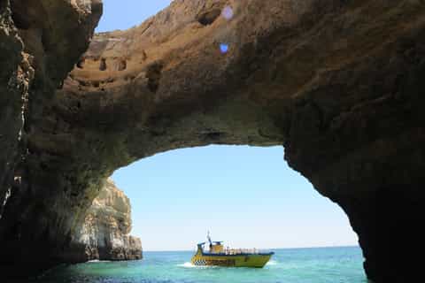 Albufeira Half-Day Caves and Dolphin Watching Cruise