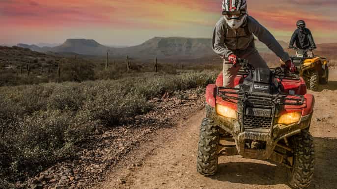 2 hour guided atv/utv tour self drive