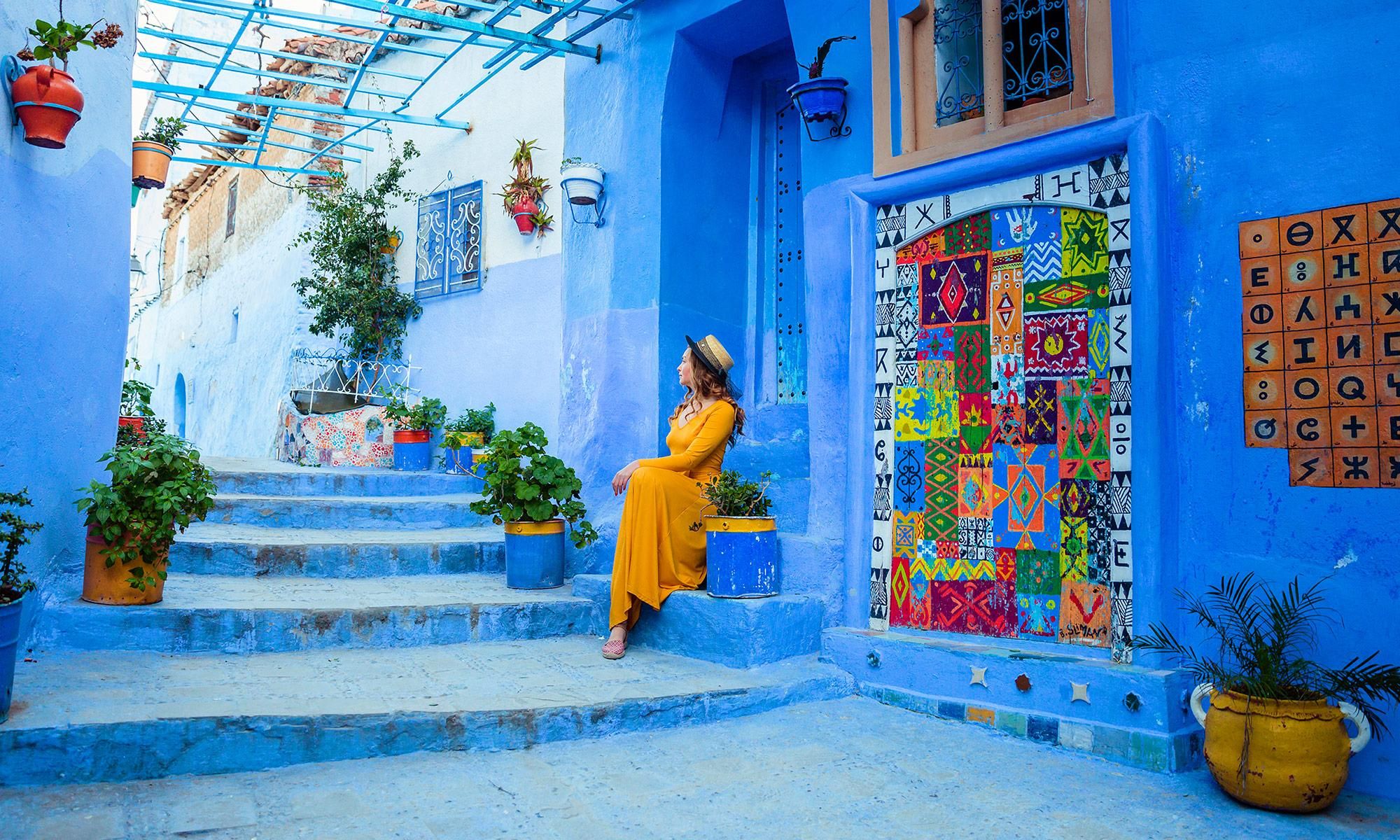 Von Tarifa aus: Chefchaouen Tagesausflug mit Ticket für die Fähre und Reiseführer