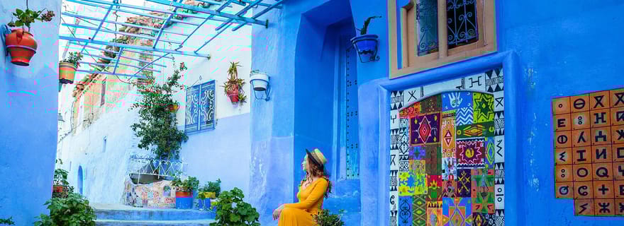 Depuis Tarifa : Chefchaouen DayTrip avec billet de ferry et guide