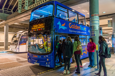 Londres: Excursão turística noturna em ônibus abertoPartida e retorno do Green Park