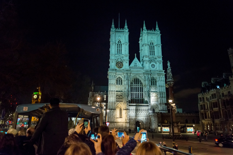 London: Nighttime Open-Top Bus Sightseeing Tour Depart & Return from The London Eye