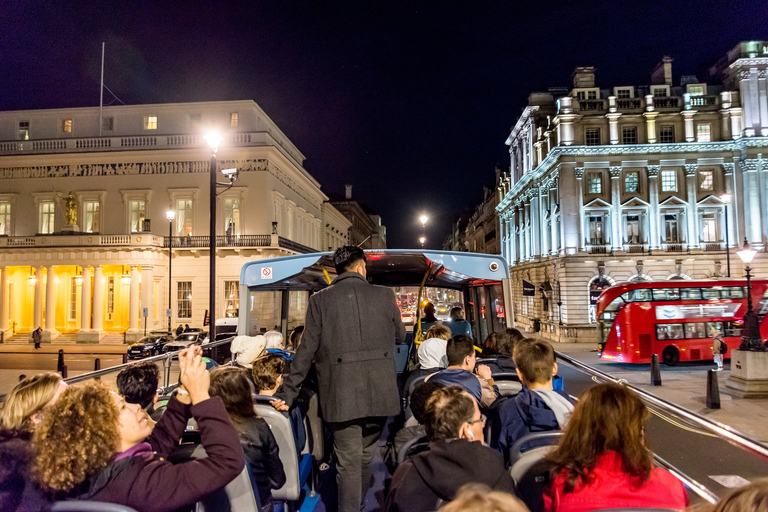 London: Nighttime Open-Top Bus Sightseeing Tour Depart & Return from The London Eye