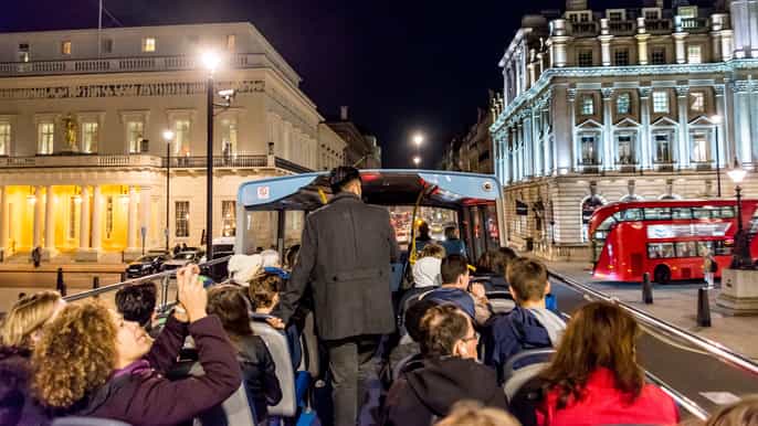 tour nocturno en londres en autobús turístico descubierto