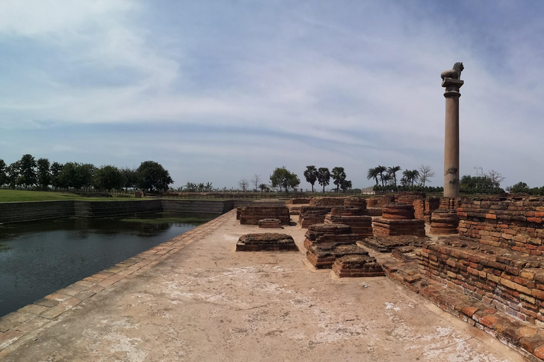 From Delhi: 14-Day Round-trip Buddhist Trail w/ Nepal Entry Private Tour with A/C transport and Dedicated Driver.