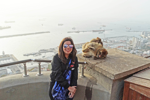 Depuis Cadix : Excursion privée d'une journée à Gibraltar et en Bolonie