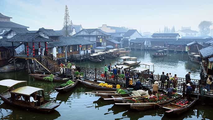 wuzhen water town bilhetes e transferências para o pernoite