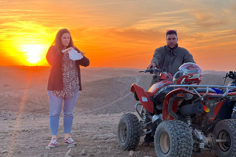 From Marrakech: Agafay Desert Quad Biking Tour with Transfer