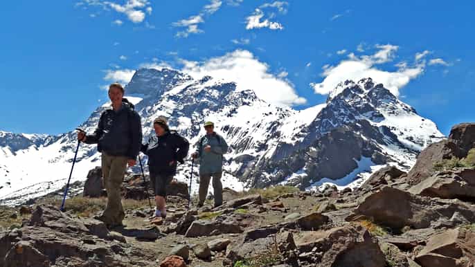 from santiago cajón del maipo and volcán san josé hike 8k