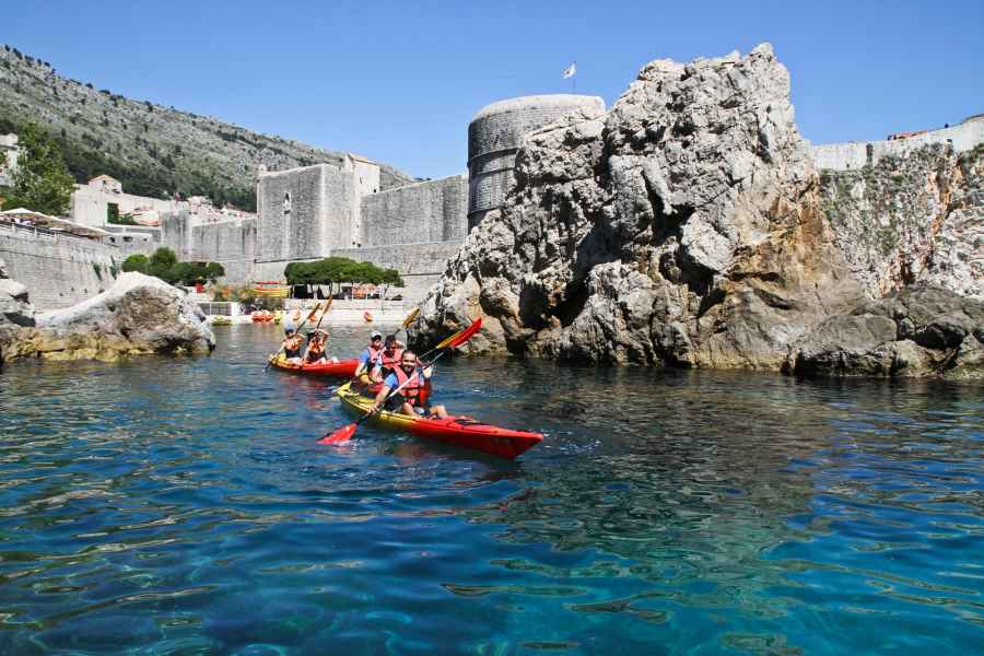 Dubrovnik: Seekajaktour mit Fruchtsnack