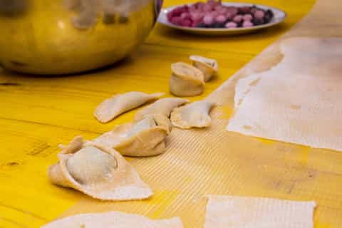 rome pasta cooking class in the kitchen of mamma