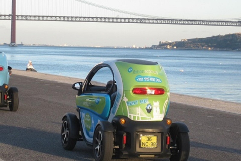 Lizbona 6H-Ride w elektrycznym samochodzie i przewodniku audio GPSLizbona 6H-jazda w podręczniku Electric Car audio i GPS