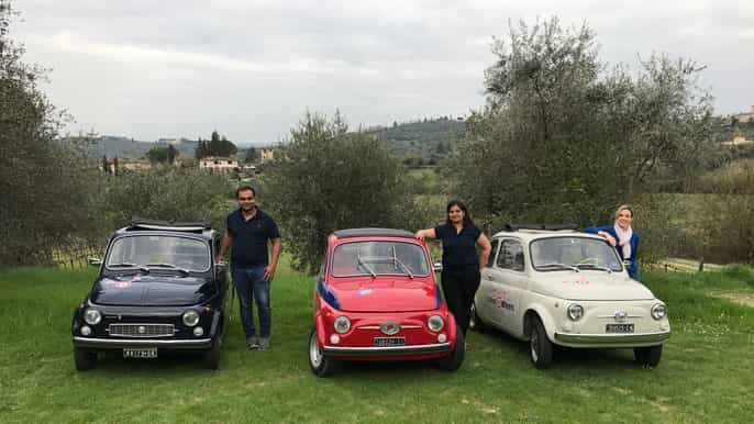 florence and surroundings vintage fiat 500 tour