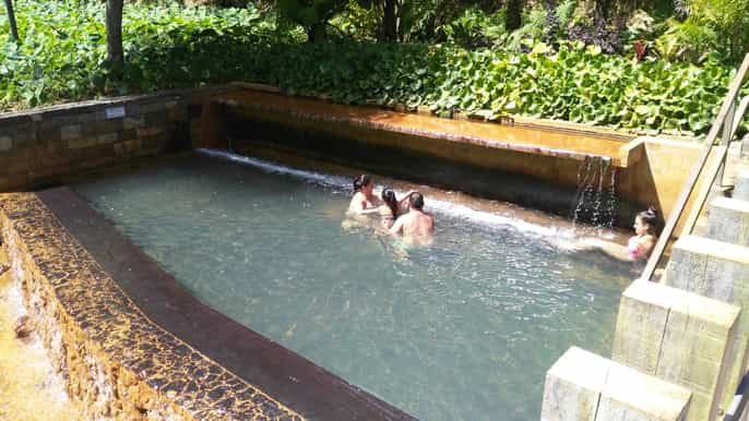 furnas thermal baths at night tour