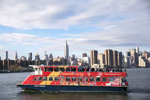 new york hopon/hopofffähre und one world observatory