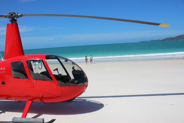 Visit Whitsunday Helicopter Tour Flight + Whitehaven Landing in Whitsunday Islands
