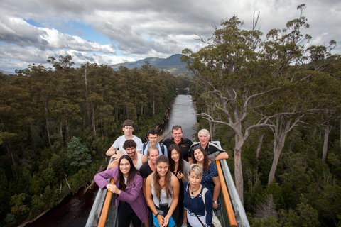 Hobart: Tour de un día completo por el paseo aéreo de Tahune y las cuevas de HastingsDesde Hobart: Paseo aéreo de un día por Tahune y excursión a las cuevas de Hastings