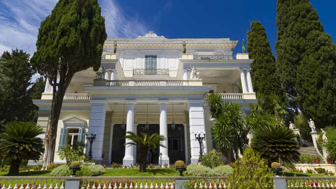 corfu achilleion palace kanoni and old town tour