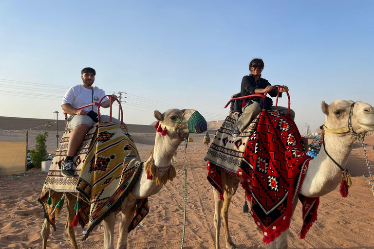 Riyadh:Red Sand Dunes camel ride&Quad&Sandboarding Adventure Private Tour with pick up and drop off from your location
