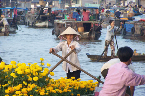 De Ho Chi Minh: excursion privée d'une journée au marché flottant de Cai RangMarché flottant de Cai Rang et excursion privée d'une journée dans le delta du Mékong