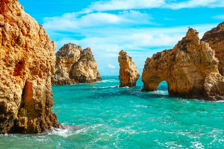 Da Lisbona: Escursione di un giorno in Algarve con crociera nelle grotte di Benagil