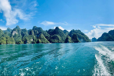 Khao Sok: Overnight Cheow Lan Lake Floating Raft House Join: Raft House Double Fan Room/Private Toilet - Coral Cave