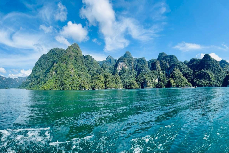 Khao Sok: Overnight Cheow Lan Lake Floating Raft House Join: Raft House Double Fan Room/Private Toilet - Coral Cave