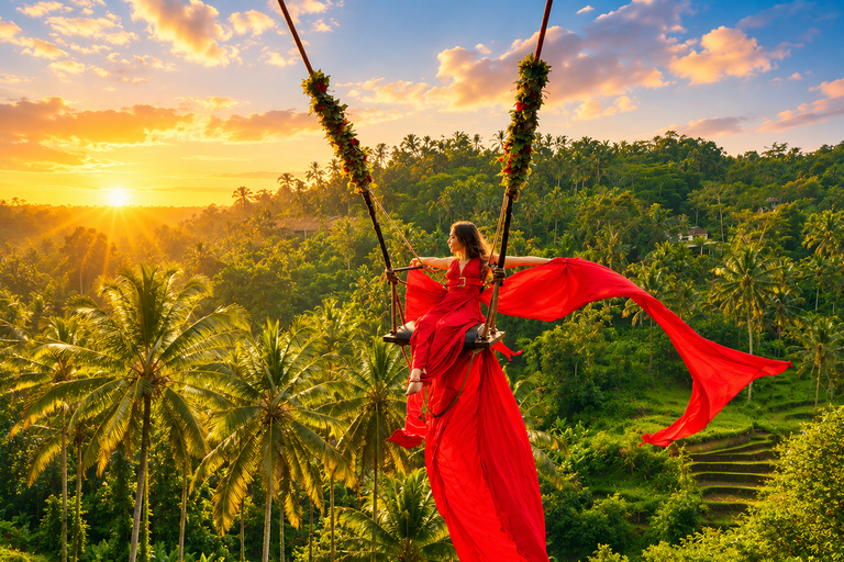 Ubud: Monkey Forest & Waterfalls With Bali Swing Tour Ubud Private Tour Without Ticket