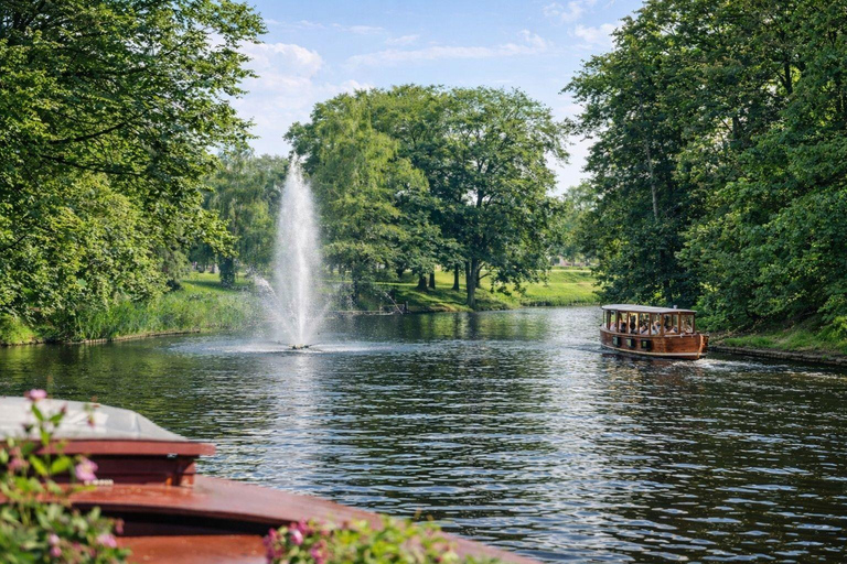 Riga: Canal and River Cruise with Old Town Transfer & Drink Boat Evening Tour with Old Riga Transfer & Welcome Drink