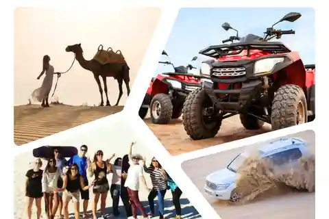 Corsa sulle dune, sandboarding, giro in cammello e giro facoltativo in ATV