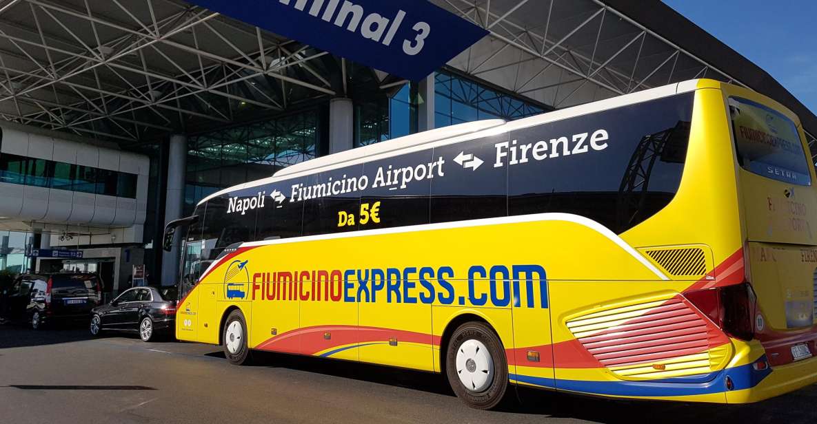 Aeroporto di Fiumicino: bus navetta da/per Napoli centro