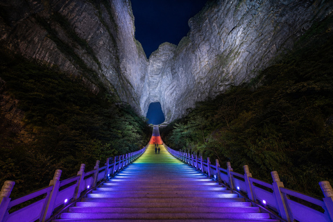 Tianmen Mountain: E-Ticket & Multilingual Guide Options Route A: City Cableway Up & Express Cableway Down