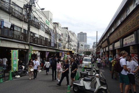 Toyosu en Tsukiji ochtendmarkt met gediplomeerde gids van de overheid5:00 Toyosu en Tsukiji Morning Market met Gov. Licensed Gu