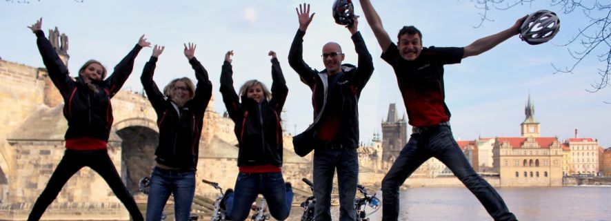 Prague : visite à vélo en petit groupe, option privée