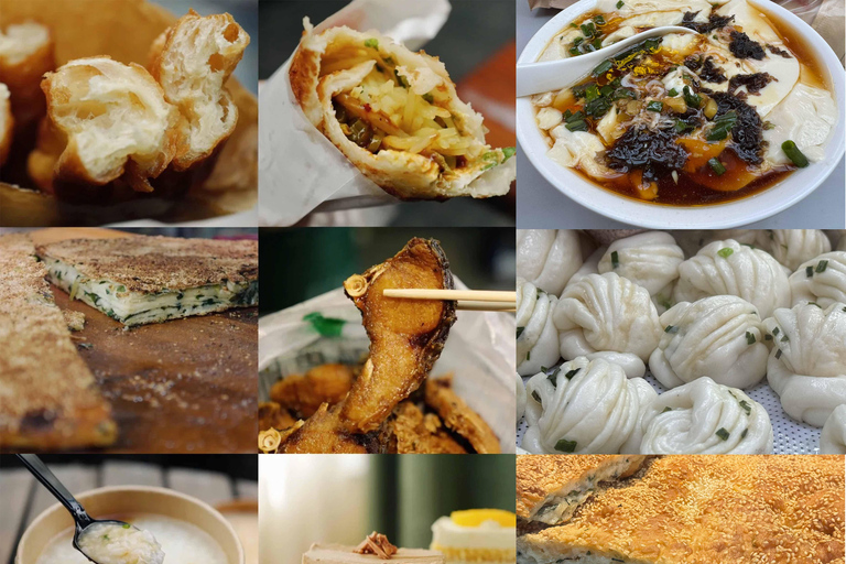 Shanghai: Local Food Market and Park Walking Tour